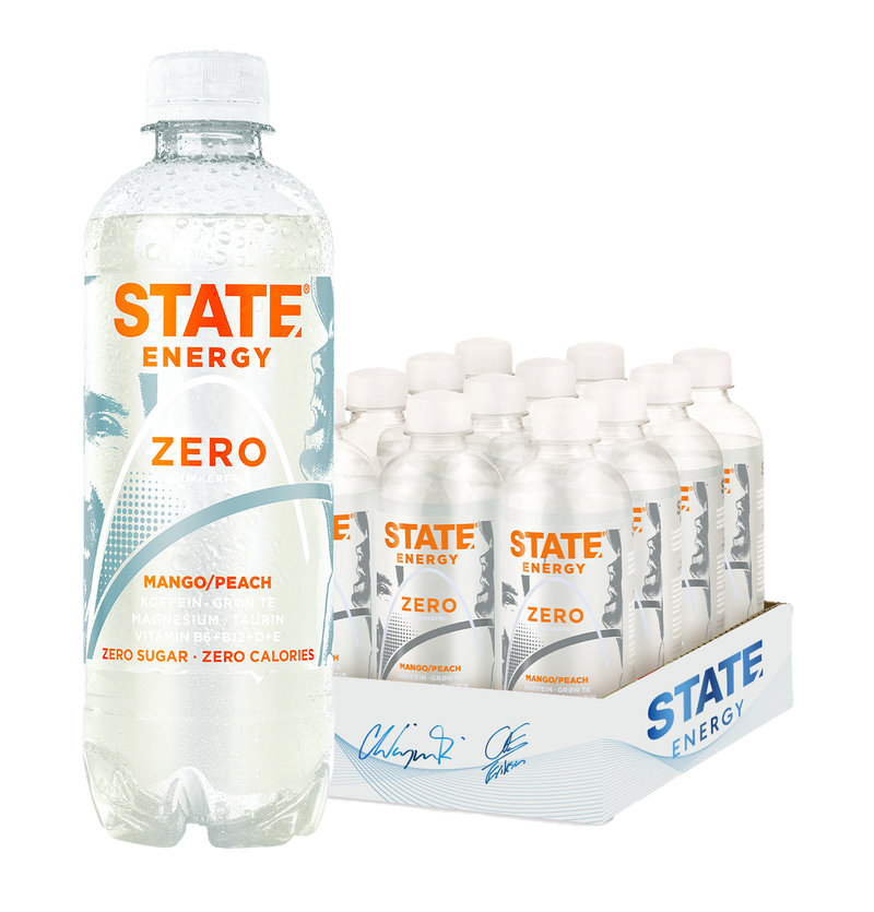 State Energy Zero - Mango/Peach (12x400ml)