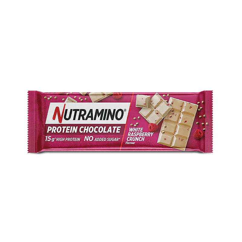 Nutramino Protein Chocolate Bar - White Raspberry Crunch (16x 50g)