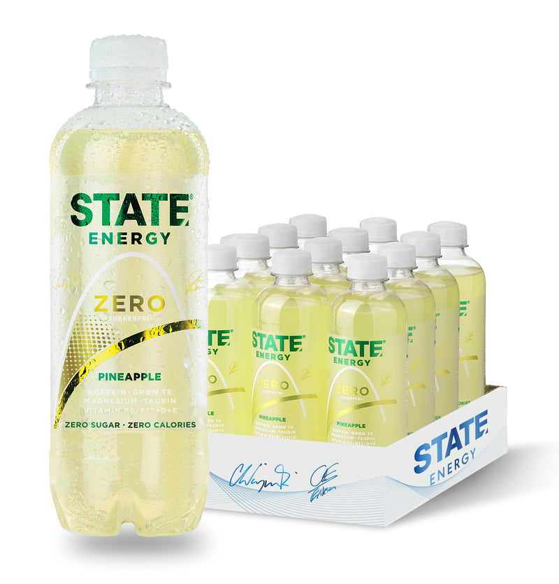 State Energy Zero - Pineapple (12x400ml)